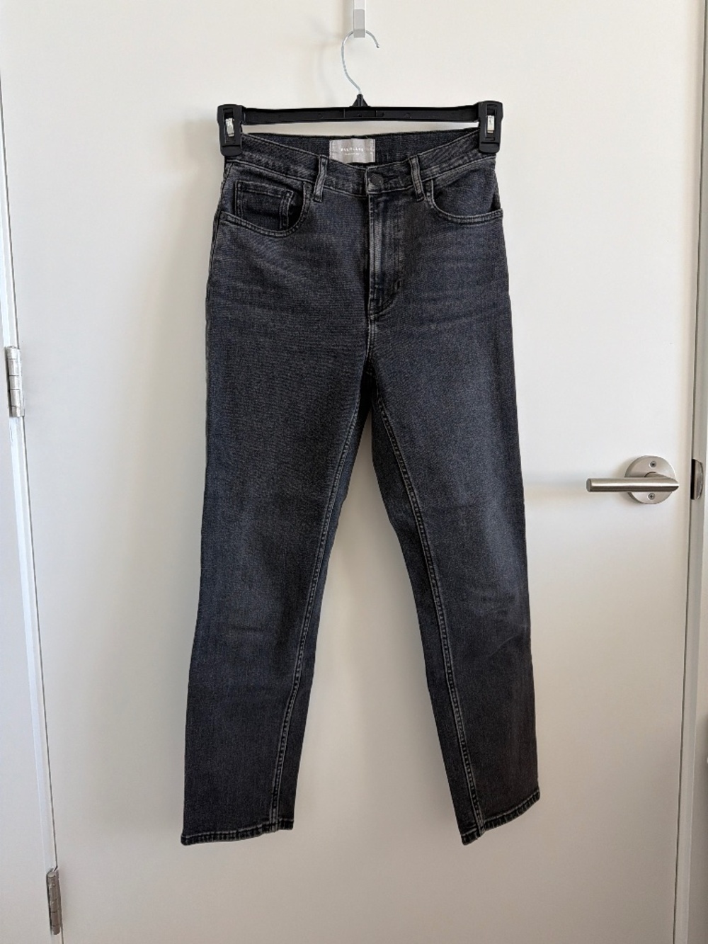 Everlane Washed Black Ankle Straight Leg Jean Size 27